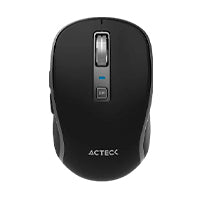 MOUSE ACTECK OPTIMIZE TRIP PRO MI580 / INALAMBRICO / 1600 DPI AJUSTABLE / 6 BOTONES SCROLL / RECARGABLE / DUAL DONGLE USB 2.4 GHZ 2 BLUETOOTH / WIN MAC ANDROID / NEGRO / AC-939591