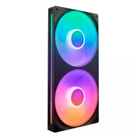 UNIDAD DE VENTILADOR MONOCASCO NZXT F280 RGB CORE / NEGRO/ 280MM CON 2 VENTILADORES RGB DE 140MM / CONTROL DE VELOCIDAD E ILUMINACIÓN / ALTA PRESIÓN ESTÁTICA Y FLUJO DE AIRE / 8 LED ARGB / RF-U28HF-B