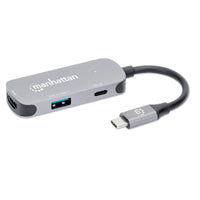 DOCKING USB,MANHATTAN,130707,-C 3 PTOS, HDMI/USB-A/USB-C PD