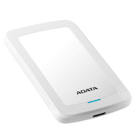 DISCO DURO EXTERNO ADATA HV300 2TB PORTATIL 2.5 USB 3.2 WINDOWS MAC LINUX DASHDRIVE SLIM COLOR BLANCO ( AHV300-2TU31-CWH)