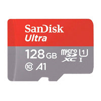MEMORIA SANDISK MICRO SDXC 128GB ULTRA 140MB/S CLASE 10 C/ADAPTADOR SDSQUAB-128G-GN6MA