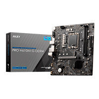 MB MSI H610 INTEL S-1700 12A GEN/2XDDR4 3200MHZ/PCIE 4.0/HDMI/DVI/DP/2XUSB 3.2/M.2/MICRO ATX/GAMA BASICA