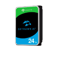 DISCO DURO INTERNO SEAGATE SKYHAWK AI 24TB 3.5 ESCRITORIO SATA3 6GB/S 512MB 7200RPM VIDEO VIGILANCIA 24X7 DVR Y NVR BAHIAS ILIMITADAS 1-64 CAM
