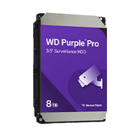 DISCO DURO INTERNO WD PURPLE PRO 8TB 3.5 ESCRITORIO SATA3 6GB/S 256MB 7200RPM 24X7 IA DVR NVR 1-16 BAHIAS 1-64 CAMARAS WD8002PURP