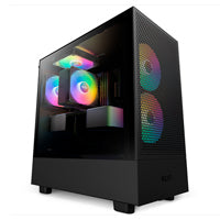 GABINETE NZXT H5 FLOW RGB /NEGRO/CON VENTANA/MIDI-TOWER/MICRO-ATX/RGB/GAMER