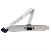 ADAPTADOR DE 40CM HEADER CABEZAL BRACKET SERIAL DB9 RS232 A IDC 10 PINES PARA TARJETA MADRE - STARTECH.COM MOD. PLATE9M16