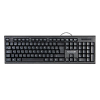 TECLADO TECHZONE TZ16TEC01-ALA ALAMBRICO STANDARD USB ERGONOMICO NEGRO