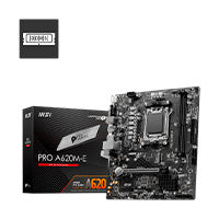 MB MSI PRO-A620 AMD S-AM5 S7000 GEN/4XDDR5 2933/DVI/HDMI/4XUSB 3.1/M.2/ MICRO ATX/GAMA MEDIA