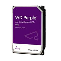 DISCO DURO INTERNO WD PURPLE 4TB 3.5 ESCRITORIO SATA3 6GB/S 256MB 5400RPM 24X7 DVR NVR 1-16 BAHIAS 1-64 CAMARAS WD43PURZ