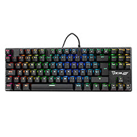 TECLADO MECANICO OCELOT GAMING OK-TKL2 / SWITCH ROJO / FULL RGB / 88 TECLAS / ANTHIGOSTING / USB / COLOR NEGRO