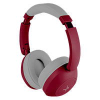 AUDIFONOS ON-EAR INALAMBRICOS PLEGABLES MANOS LIBRES CON BT PERFECT CHOICE SOUNDIA - ROJO