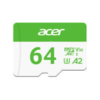 MEMORIA ACER MSC300 MICRO SD 64GB UHS-I V30 LECT. 160MB/S ESCRIT. 120MB/S (BL.9BWWA.302)