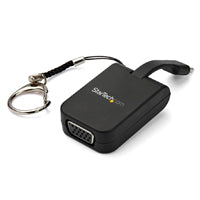 ADAPTADOR DE VIDEO EXTERNO USB-C A VGA CON LLAVERO DE ENGANCHE RAPIDO - STARTECH.COM MOD. CDP2VGAFC