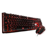 KIT TECLADO Y MOUSE /  VORAGO START THE GAME / KM-500 TECLADO Y MOUSE LED RETROILUMINADO USB